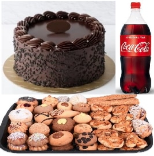 4 Kişilik Yaş Pasta ve 1 kg Kuru Pasta Menüsü Samsun pasta