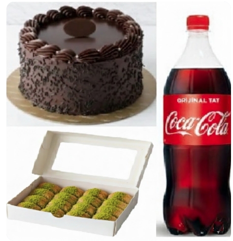 Avantajlı Fırsat Menüsü - 6-9 Kişilik Yaş Pasta + Fıstıklı Baklava Samsun pasta