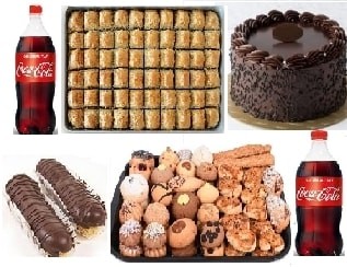 Çikolatalı Yaş Pasta ve Geleneksel Cevizli Baklava Karma Lezzet Paketi Samsun pasta