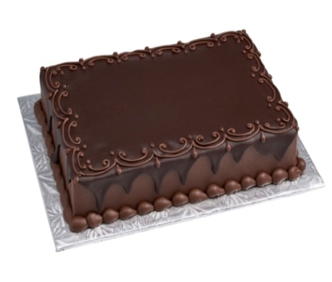 Özel Yapım 45 Kişilik Kare Dikdörtgen Çikolatalı Pasta Samsun pasta