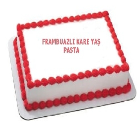 Şık ve Sade Tasarımlı 20 Kişilik Frambuazlı Pasta Samsun pasta